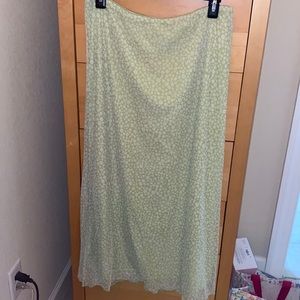 American Eagle Light Green Maxi Skirt